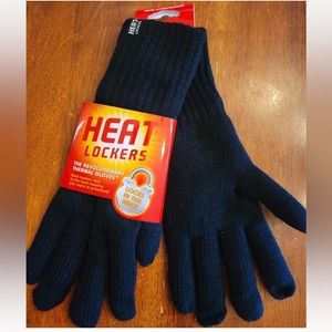 Heat Lockers Mens Large / Extra Large Thermal Gloves Black Warm Lined Insulated